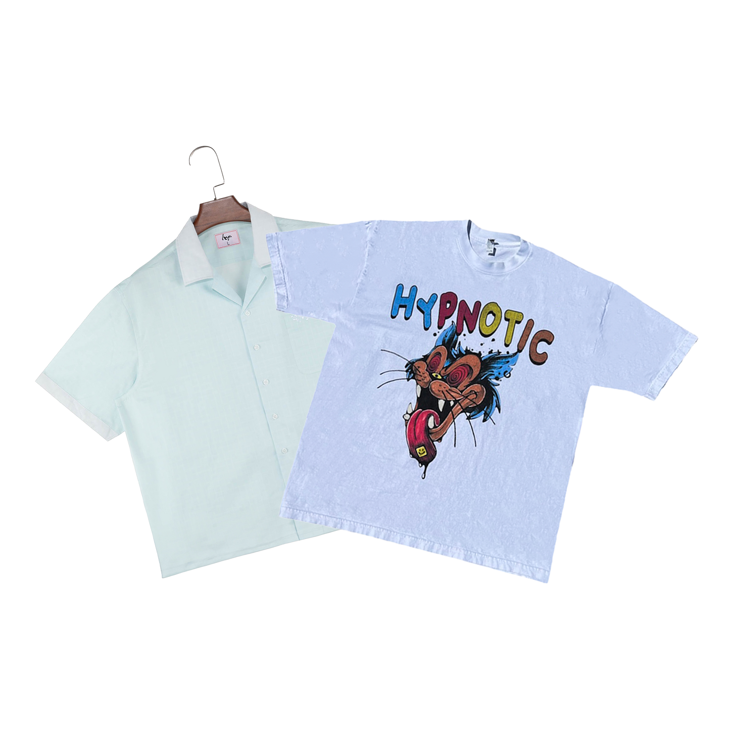 "hyp" Button Up + "Take A Trip" Tee