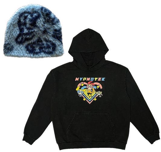 "magnate" Mohair Knit Beanie + PPG Hoodie